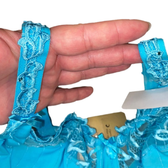 Prima Donna Deauville Paradise Blue Women's Luxury Underwire Full Cup Bra (NWT) - Picture 10 of 10